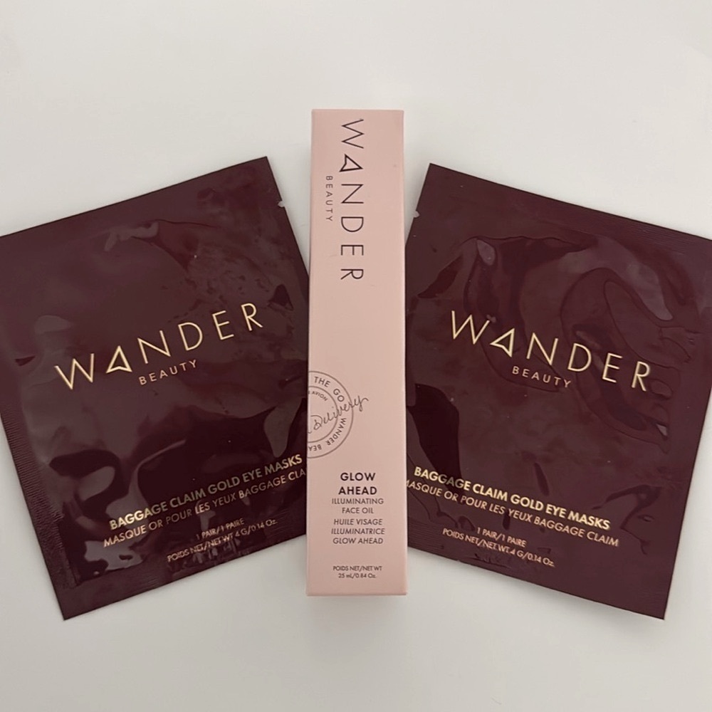 Wander Glow Ahead Face Oil & Eye Masks (x2)